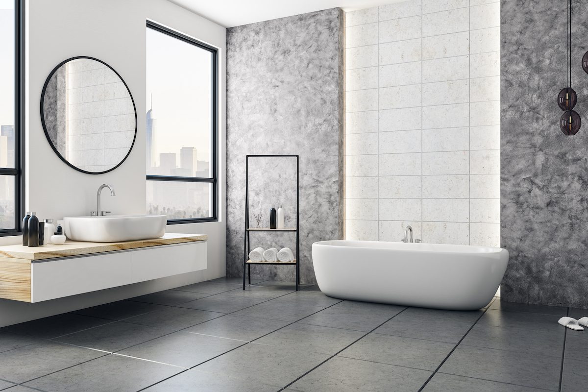 Find bathroom essentials for ultimate first apartment checklist: save money on items by purchasing off facebook marketplace or garage sales.