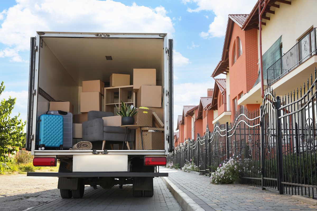 Moving truck to get ready for the movers
